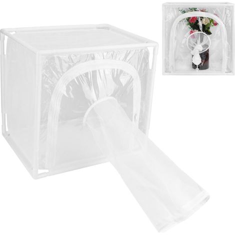SJLERST Mini serre maison cage anti-insectes 40x30x40cm
