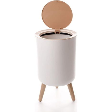 7-Liter-Abfalleimer mit Push-to-Open-Deckel. Moderner, minimalistischer Abfalleimer für Küche, Bad, Schlafzimmer, Wohnzimmer und Büro (1,8 l, 7 l).