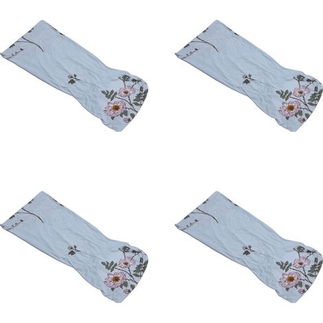 Lot de 4 housses de chaise haute élasticité, design élégant et raffiné, anti-poussière, pour salle à manger, hôtel, bureau, banquet, rose. (1/5)