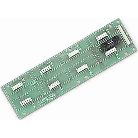 Scheda base per l’inserimento di 8 relè ausiliari UNIREL completa di cavo di connessione e clip fissaggio