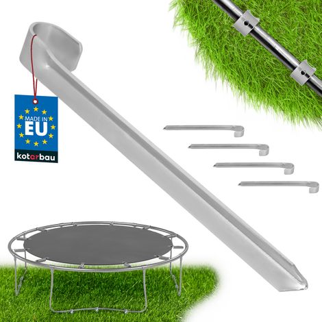 Trampolinanker, verzinkt, 430 mm, 4er-Set