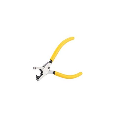 Perforatrice pour Bracelet de Montre, Outil Précis avec Poignée en Vinyle Jaune pour Réparation et Entretien