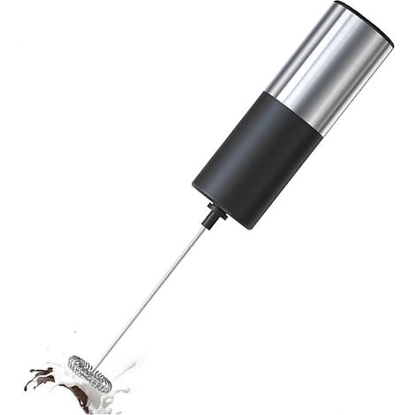 Mousseur à lait électrique portable à piles (argenté) (1/5)