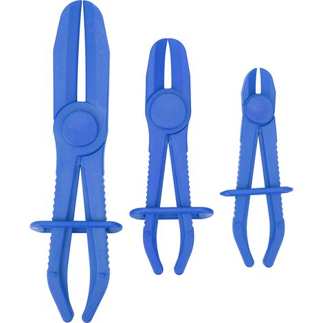 3-teiliges Schlauchschellen-Werkzeugset aus Kunststoff, Rohrschneidzange mit rutschfestem Griff (Blau) (1/5)