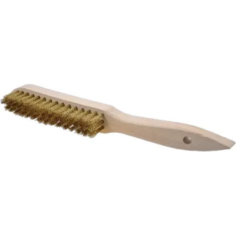 Brosse Main Bois Lg.295 Mm 4 Rangs Acier Droit 0,35 Mm Osborn