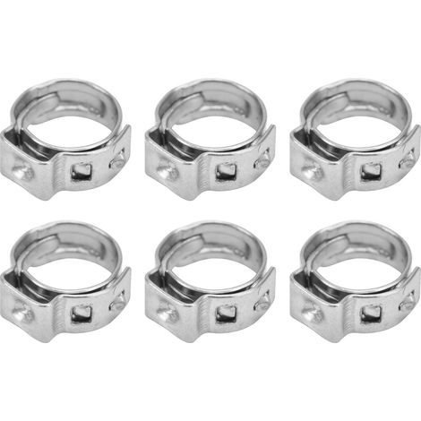 20 Pièces Collier Serrage Double Fil Acier Inoxydable, Résistant à la Corrosion pour Fixation Industrielle 10-13mm