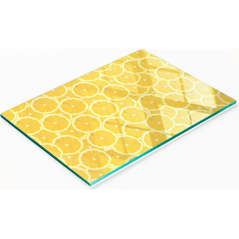 Dekoratives Schneide- und Servierbrett aus Glas für Zitronenscheiben, 80 x 52 cm (1/5)
