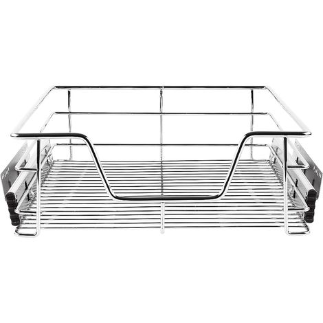 WYCTIN® Cajón telescópico para cocina y dormitorio bandeja telescópica para armario，Cestos Extraíbles para Mueble de Cocina on Guías Telescópicas - Cocina Estante Cajón 60cm