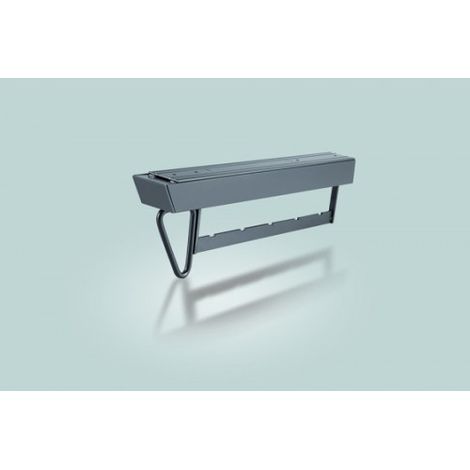 Tringle à vêtements extractible 425 mm, marron