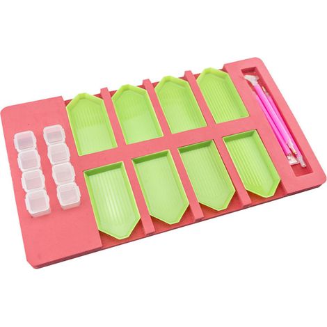 Porte-plateau multifonction pour peinture diamant, boîte à stylos, organisateur, artisanat de bricolage (1/5)