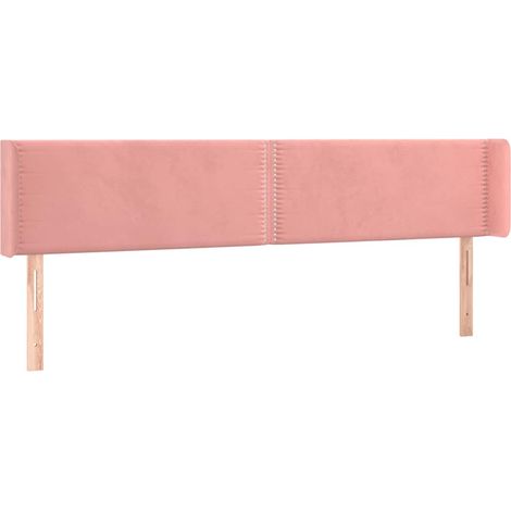 Maison Exclusive - Cabecero de terciopelo rosa 183x16x78/88 cm (1/5)