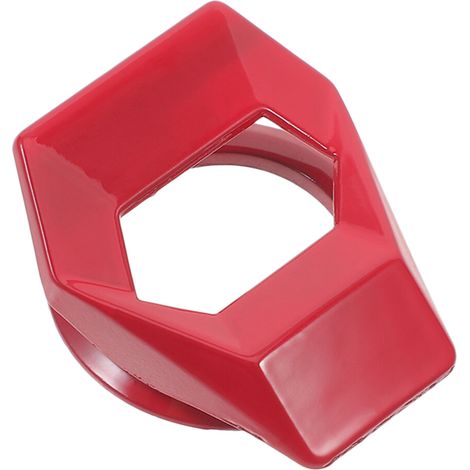 Protector de botón de arranque de zinc rojo de 4 piezas para automóvil (1/2)