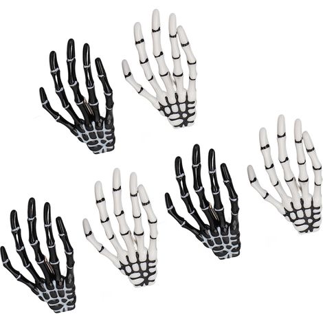 2 Barrettes Squelette Halloween, Accessoires Cheveux Punk Gothique pour Femmes et Filles (1/5)