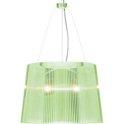 Lampadario a sospensione cristallo Verde Kartell Gé G9080P8 (1/2)