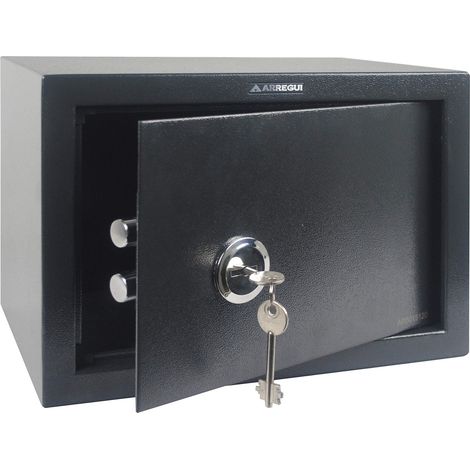 ARREGUI Class T25K Cassaforte in Acciaio con Serratura a Chiave, Cassaforte a Mobile per Abitazioni, Facile da usare e installare, 25 x 35 x 25 cm, 17 L (1/4)