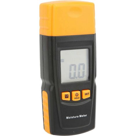 GM605 Tragbares Holzfeuchtemessgerät/Hygrometer, digitales Holzdichtemessgerät mit Sondenschutzkappe