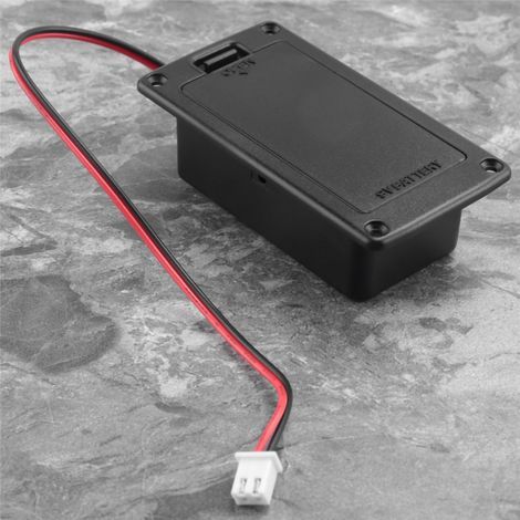 Support de couvercle de pile 9V pour guitares actives miniatures à montage plat (1/5)