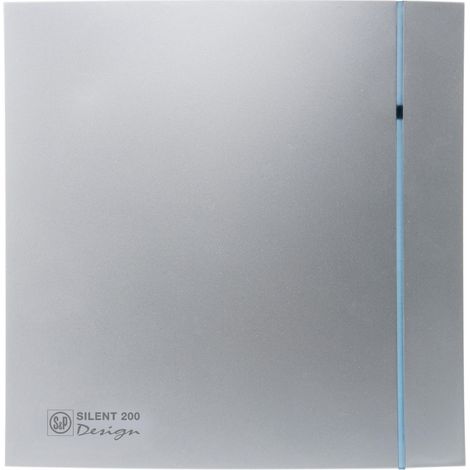 Aérateur design, 85 m3/h, façade anthracite, clapet anti-retour, D 100 mm S&P (UNELVENT) 403522 (200 cz silver design)