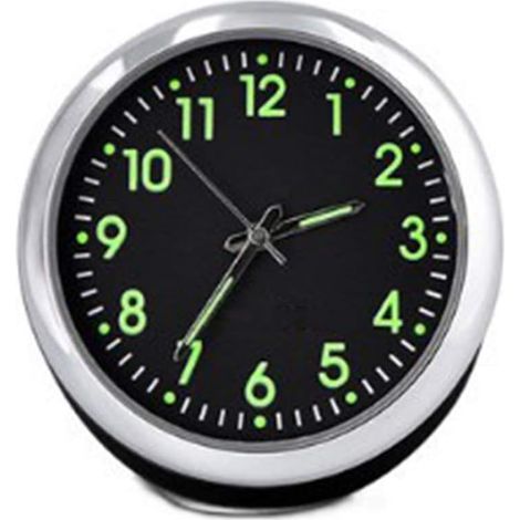 Montre à quartz autocollante pour voiture, tableau de bord pour bateau, vélo, radio, alarme FM (1/5)