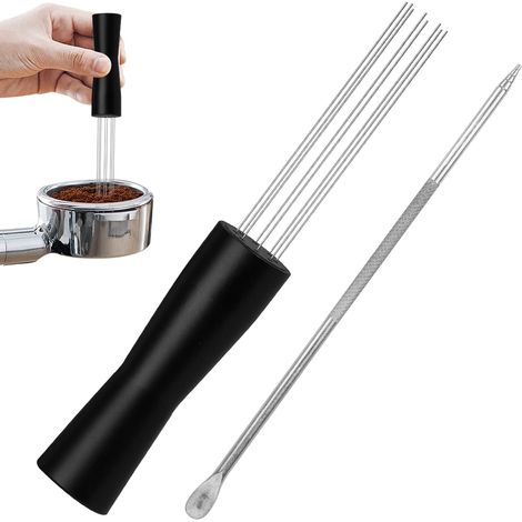 Aiguille de distribution pour espresso avec manche pour barista outil de préparation de café professionnel (1/5)