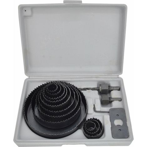 Awtools otwornice do drewna / 19-22-28-32-38-44-51-64-76-89-102-127mm / komplet 16 elementów