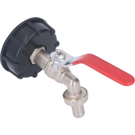 1/2-Zoll-IBC-Tankadapter, auslaufsicheres Messingventil, Grobgewinde, Gartenschlauchanschluss für Tanks mit 275–330 Gallonen Fassungsvermögen, Hochleistungsanschluss (1/5)