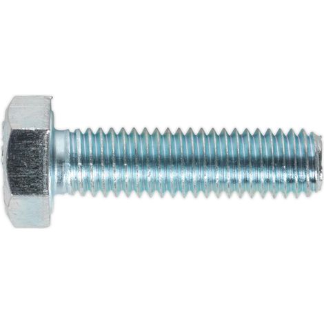 Sealey HT Setscrew M8 x 30mm 8.8 Zinc Pack of 50 SS830