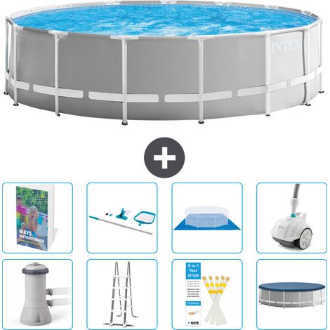 Prism Frame Pool Rund - 457x122 cm - 9-teilig S605