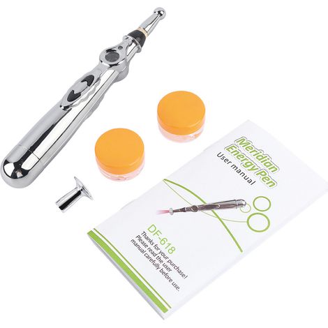 Stylo de massage électrique Meridian Energy, appareil d'acupuncture au laser pour soins corporels, outil de bien-être et beauté. (1/5)
