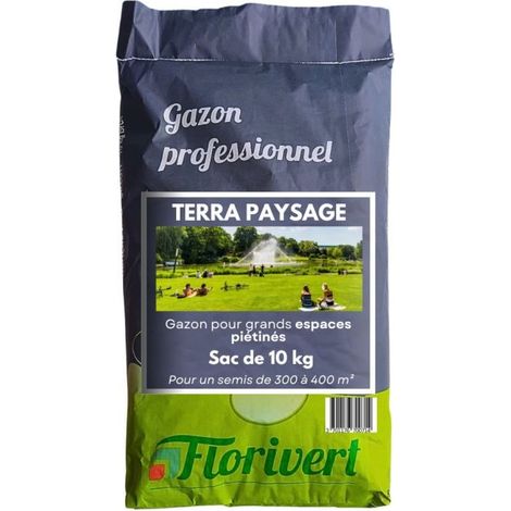 Semences gazon Terra Paysage 10 kg pour un gazon fin et dense facile à établir - Florivert 1201635 (1/3)