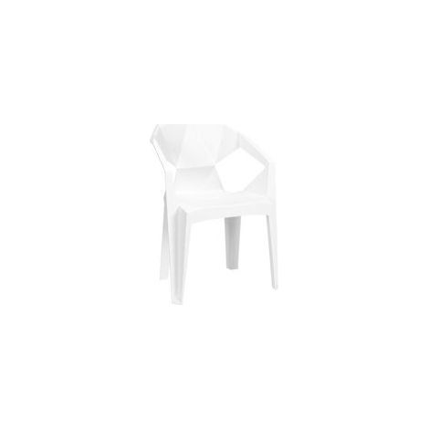 Chaise Freya - Polypropylène - Usage intérieur et extérieur - blanc - Lot de 4 - Maxiburo (1/5)