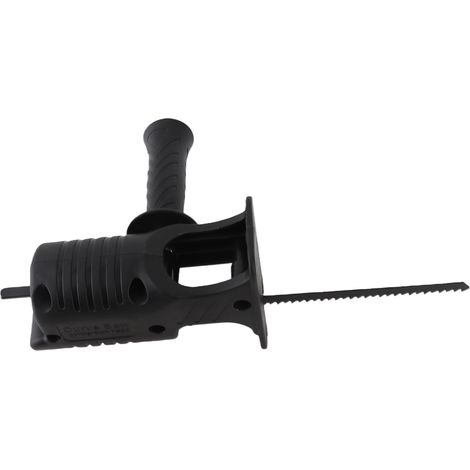 Adaptateur scie sauteuse portable pour perceuse électrique, accessoire polyvalent avec poignée ergonomique, 3 lames pour couper bois et métal (1/5)