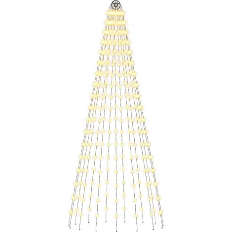 Christmas Tree Light with Spikes 270 LEDs Warm White and vidaXL (1/5)