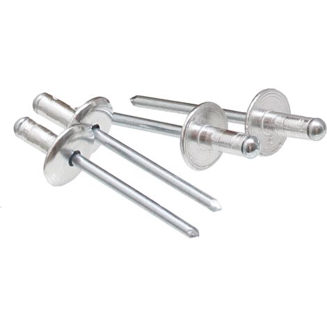 Rivets aveugles à grande tête 4,8 x 16,9 mm 500 pièces. (1/2)
