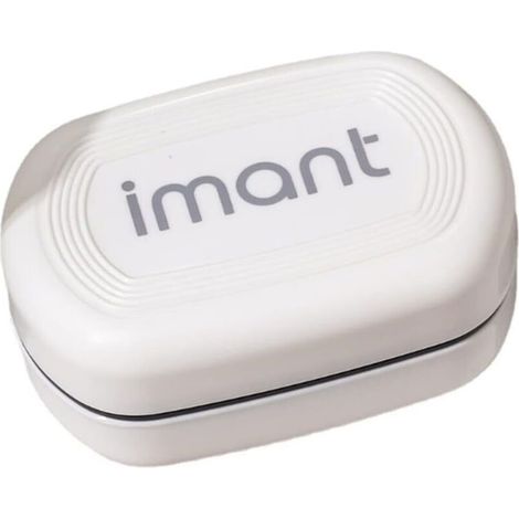 Porte-savon portable avec couche de drainage amovible, bac à savon étanche avec couvercle, adapté au camping, (blanc) (1/5)
