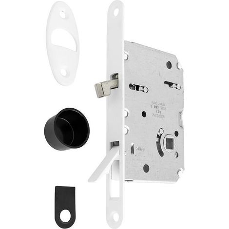 picaporte magnético wave e50 puerta corredera baño - cromo satinado, negro mate o blanco mate acabado cromo satinado acabado blanco mate