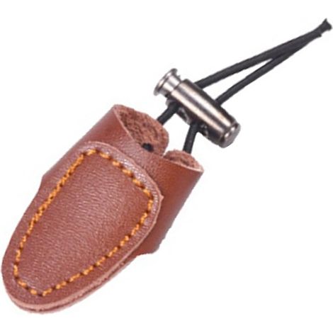 Protecteur De Doigt En Cuir - Pour Arc À Poulies Et Arc Traditionnel - Taille Unique - Noir Ou Brun - 1 Pièce (1/5)