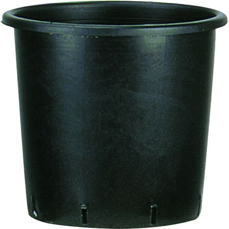 VASO VIVAIO, VASO DA COLTIVAZIONE, VASO IN PLASTICA 9,5 LT 24X24H VASO NERO