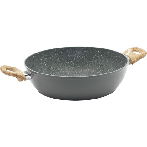 Juego de 6 Sartenes Atlantic 28 cm antiadherentes de aluminio con mango ergonómico