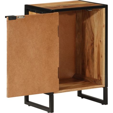 Maison Exclusive - Badschrank 40x30x60 cm Massivholz Akazie und E (1/5)