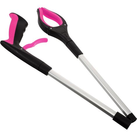 Collecteur de déchets pliable et portable avec poignée violette, pour une utilisation pratique dans les projets d'entretien, de réparation et de bricolage.-AquaForge (1/5)