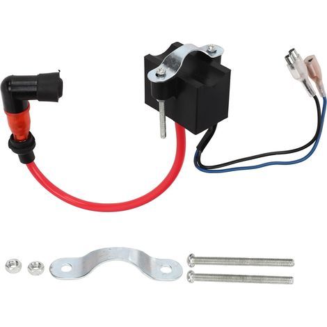 CDI-Zündspule, steigert die Leistung der Zündspuleneinheit für motorisierte Fahrräder mit 49-80 cm³ Hubraum und 2-Takt-Motor (Rot). (1/5)