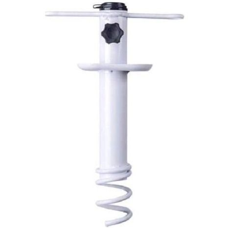 Ancre de sable pour parasol de plage, base de camping en plein air, support de tarière, support de rangement en spirale, robuste, pour patio, maison, jardin (1/5)