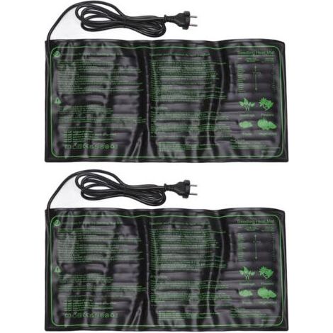 Eosnow 2 Pièces Tapis Chauffant Imperméable Pour Semis,Coussin à Température Constante pour la Croissance des Graines de Plantes,Prise UE 220-240V (1/5)