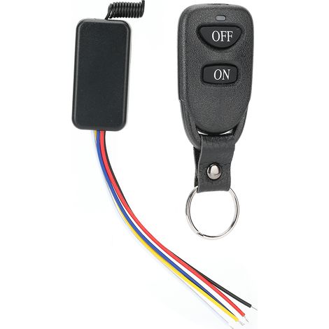 Interrupteur à distance sans fil électronique intelligent miniature 433 MHz pour usage domestique avec LED marche/arrêt (1/5)