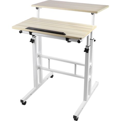 Bureau Ordinateur Roulant 60 x 60 x 67-117 cm (1/5)