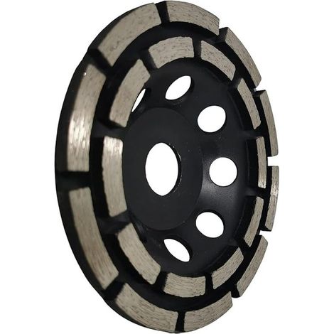 Disque diamant pour meuleuse 125mm – Alésage 22,23mm – Double rangée pour ponçage béton, carrelage et chape – Compatible meuleuses angles (1/5)