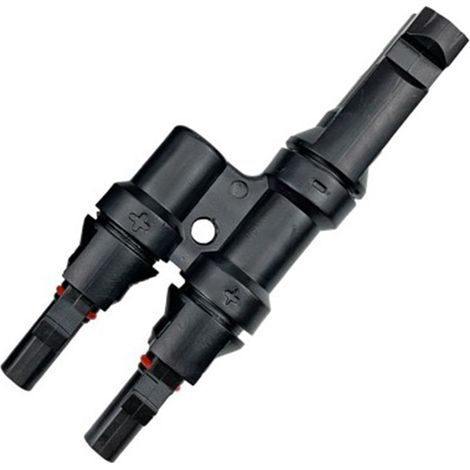 Conector tipo MC4 con derivación fija 2 cables en 1 KCF-06-1000T2-M de Temper