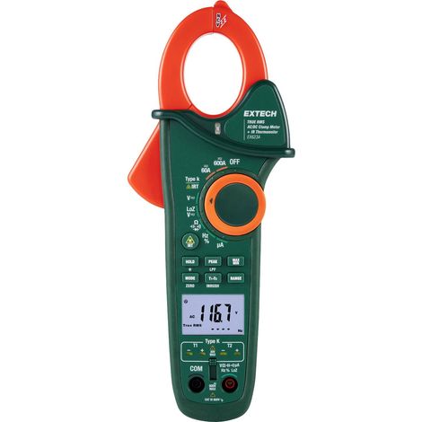Extech Extech EX623A Pince ampèremétrique numérique thermomètre IR CAT III 600 V Affichage (nombre d (1/5)