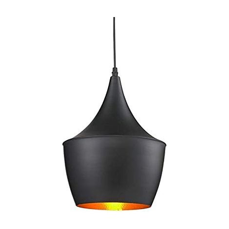 Suspension Plafonnier Vintage Métal E27 - Lustre Design pour Cuisine, Chambre, Café, Restaurant (Sans Ampoule, Type B)